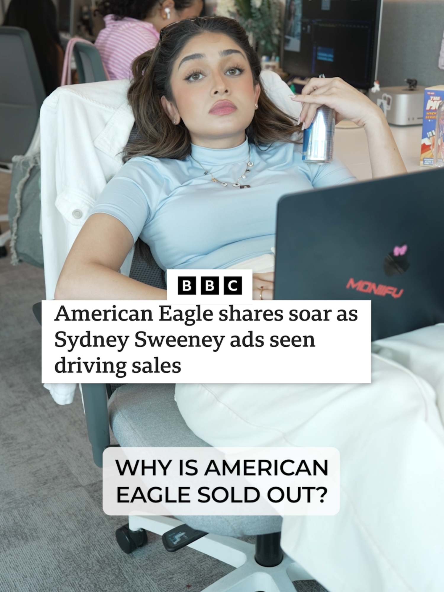 Sydney Sweeney’s “great jeans” campaign sends American Eagle stock up 33%. 700K new customers, 40B impressions and the brand says the ads are here to stay. #americaneagle #sydneysweeney #jeans #stockmarket