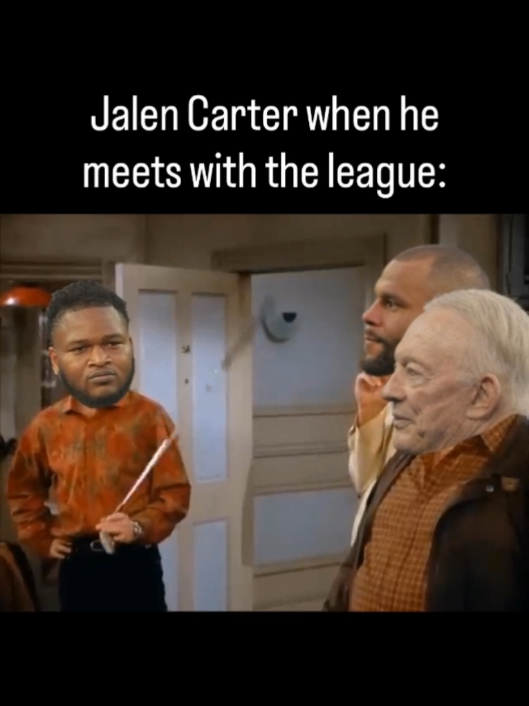 Jalen Carter explaining what happened last night 😅