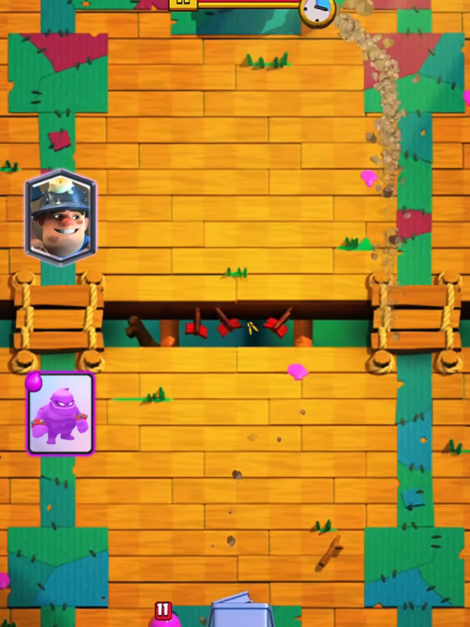 Miner & Rage vs Elixir Blob #clashroyale  #shorts 