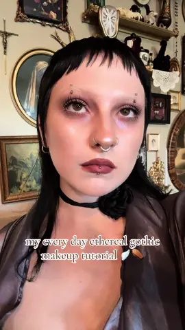 makeup tutorial for all the baddies 💕#makeup #ethereal #gothic #fashion 