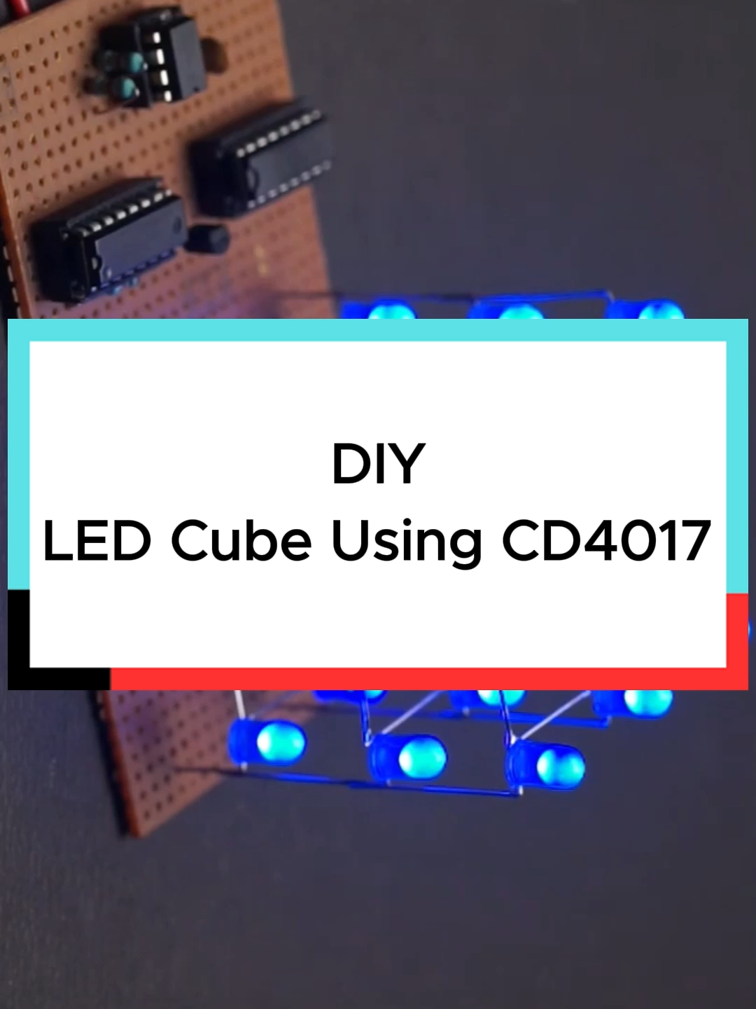 DIYLED Cube Using CD4017 #diyelectronics