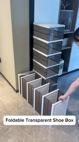 Foldable Transparent Shoe Box Display Box shoes rack Storage Organiser Display Shoe Cabinet #foryou #organizer #homeappliances #appliances 