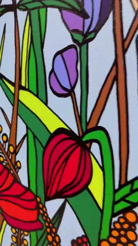 3 Seconds 💫💫💫 #artprocess #artistsoftiktok #acrylicpainting #flowerart #art 