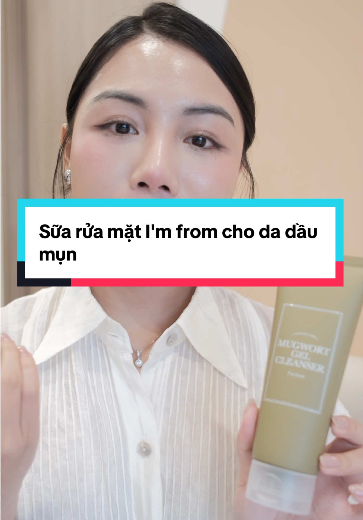 Sữa rửa mặt được claim dành riêng cho da dầu mụn #imfromvn #mugwortgelcleanser #srmdadaumun #suaruamatdadaumun #srmsachsau 