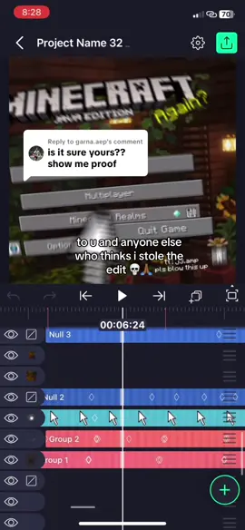 Replying to @garna.aep u can clearly see me move around the layers and delete them, slow it down if u want to #fyp #transitionedit #minecraftedit #alightmotion_edit #zyxbca 
