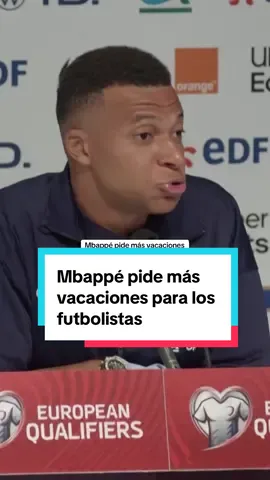 La estrella de la selección francesa ha lanzado un dardo a los aficionados que le dicen “desde el sofá” que no se puede quejar de la cantidad de partidos porque gana “mucho dinero”. El delantero del Real Madrid ha perdido más tiempo de descanso en vacaciones para preservar el nivel de los mejores jugadores #futbol #francia #mbappe #futbolentiktok #deportesentiktok 