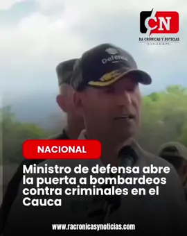 #Nacional #Seguridad #Cauca #ValledelCaucaColombia #Colombia   Ministro de Defensa abre la puerta a bombardeos contra criminales en el Cauca y Valle del Cauca. El ministro de Defensa, Pedro Sánchez, señaló que el Gobierno contempla la posibilidad de realizar bombardeos en el Cauca y Valle del Cauca contra estructuras criminales.  Subrayó que esta medida extraordinaria solo se aplicaría en caso de que se cumplan estrictamente las directrices de la política de seguridad nacional y el marco del Derecho Internacional Humanitario (DIH).  La declaración del alto funcionario ha suscitado un fuerte debate público sobre la estrategia estatal para enfrentar la violencia y el control armado en estas regiones del país.