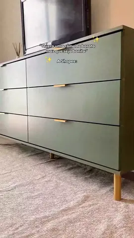 ✨Achei na Shopee essa cômoda para quarto 6 gavetas com cara de rica 🤩✨ Quer o link!? Comenta aqui ⬇️ abaixo do vídeo 😉 Cômoda | Quarto | Shopee 