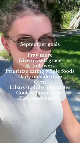 September here we go! A little late to the trend but better late than never! Here’s to another month. One of my favorite since we celebrate 3 years married 💜 #septembergoals #goalsetting #september #followers #praying