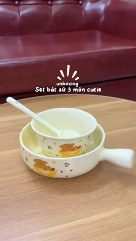 Set bát sứ xinh ghia 💫 #setbatsu #setbatsucute #dogiadung #dungcunhabep #minnriviu 