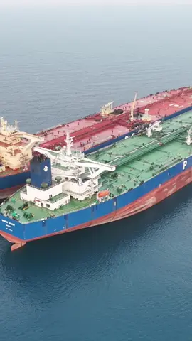 sts vlcc x vlcc at tuban anchorage #storypelaut #pelautmuda🚢⚓ #pelautpunyacerita #promomakanmerdeka 