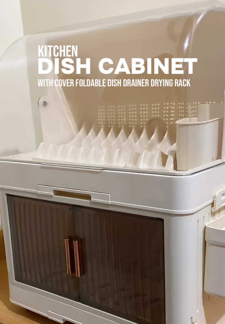 If you’re looking for a durable and aesthetic kitchen dish cabinet, I highly recommend this one! Super sulit for its price. Check the yellow basket for more details and add to cart na!🤩✨ #kitchendishcabinet #kitchendishdrainerracksorganizer #dishdrainer #kitchenfinds #aestheticcabinetforkitchen 
