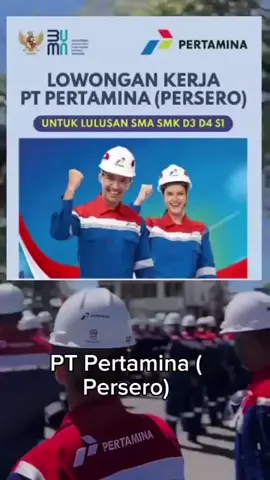 LOWONGAN KERJA PT PERTAMINA (PERSERO) Terbuka Seluruh Indonesia 🚨 Lihat Info Selengkapnya: 》 LINK PENDAFTARAN ADA DI BIO KAMI Seluruh proses tahapan seleksi TIDAK DIPUNGUT BIAYA APAPUN.  • 💬 Follow kami untuk update info lowongan kerja menarik lainnya!  •  •  #pertamina #lewatberanda  #fyppppppppppppppppppppppp  #jakarta #fyp 