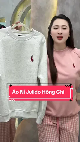 Áo Nỉ Julido Hồng Ghi #cohuyentaphoa #xuhuong 