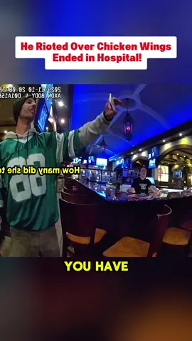 He Rioted Over Chicken Wings… Ended in Hospital! #cops #copsoftiktok 