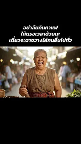 อย่าลืมกินกาแฟให้ตรงเวลาด้วยนะ เดี๋ยวจะตาขวางใส่คนอื่นไปทั่ว 🤣🤣🤣🤣 #คําคมสอนใจ #ai #veo3 #แคปชั่น #ครีเอเตอร์tiktokshop 