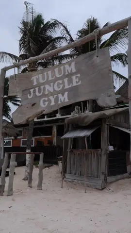 Tulum Jungle Gym Lift 🇲🇽 🌴  #tulum #tulummexico #tulumbeach #junglegym #workout