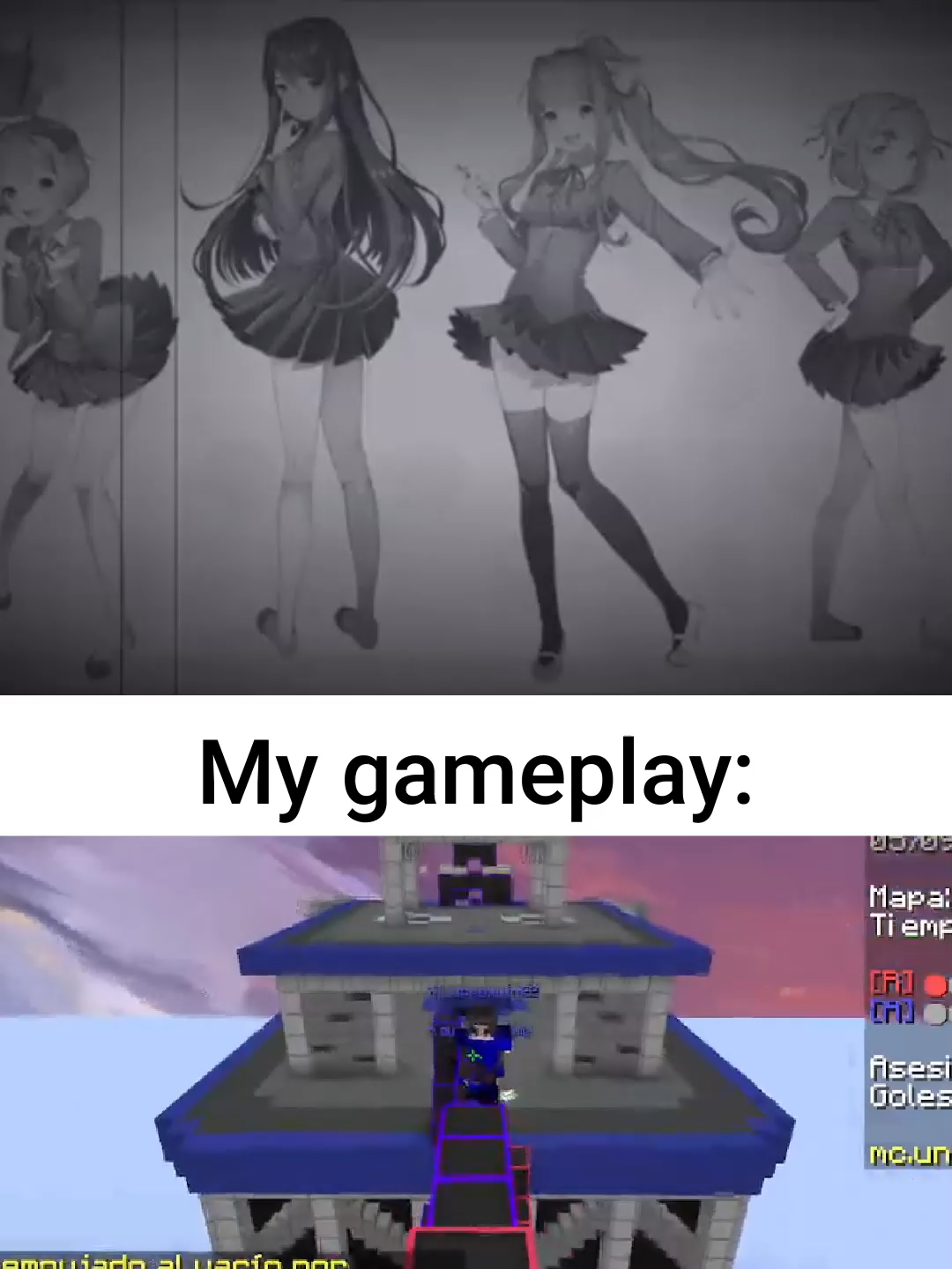 Your Reality the best of DDLC #paratii #fyp #viral #memes #dokidokiliteratureclub #dokidokilitertureclub #osu #Minecraft #Minecraftmemes #natsuki