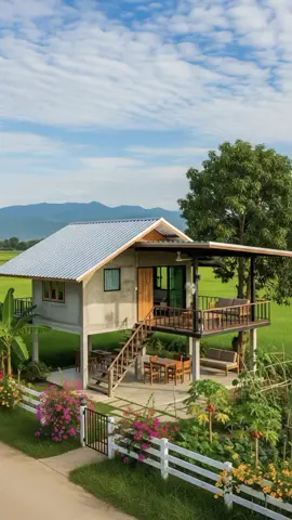 “Bayangin ngopi sore di teras rumah kayak gini… nikmat mana lagi yang kamu dustakan? ☕” #rumahidaman #ngopidirumah #viral #fypシ #homedecor