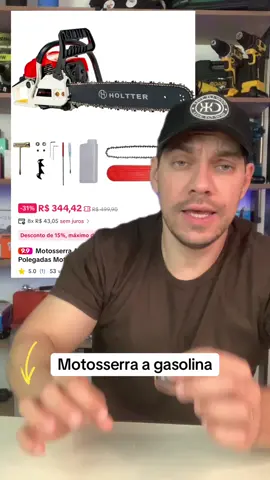 Motosserra a gasolina em oferta relâmpago, 20 polegadas 52cc. #tiktokshop #motosserra #ferramentas #madeireira #facavocemesmo 