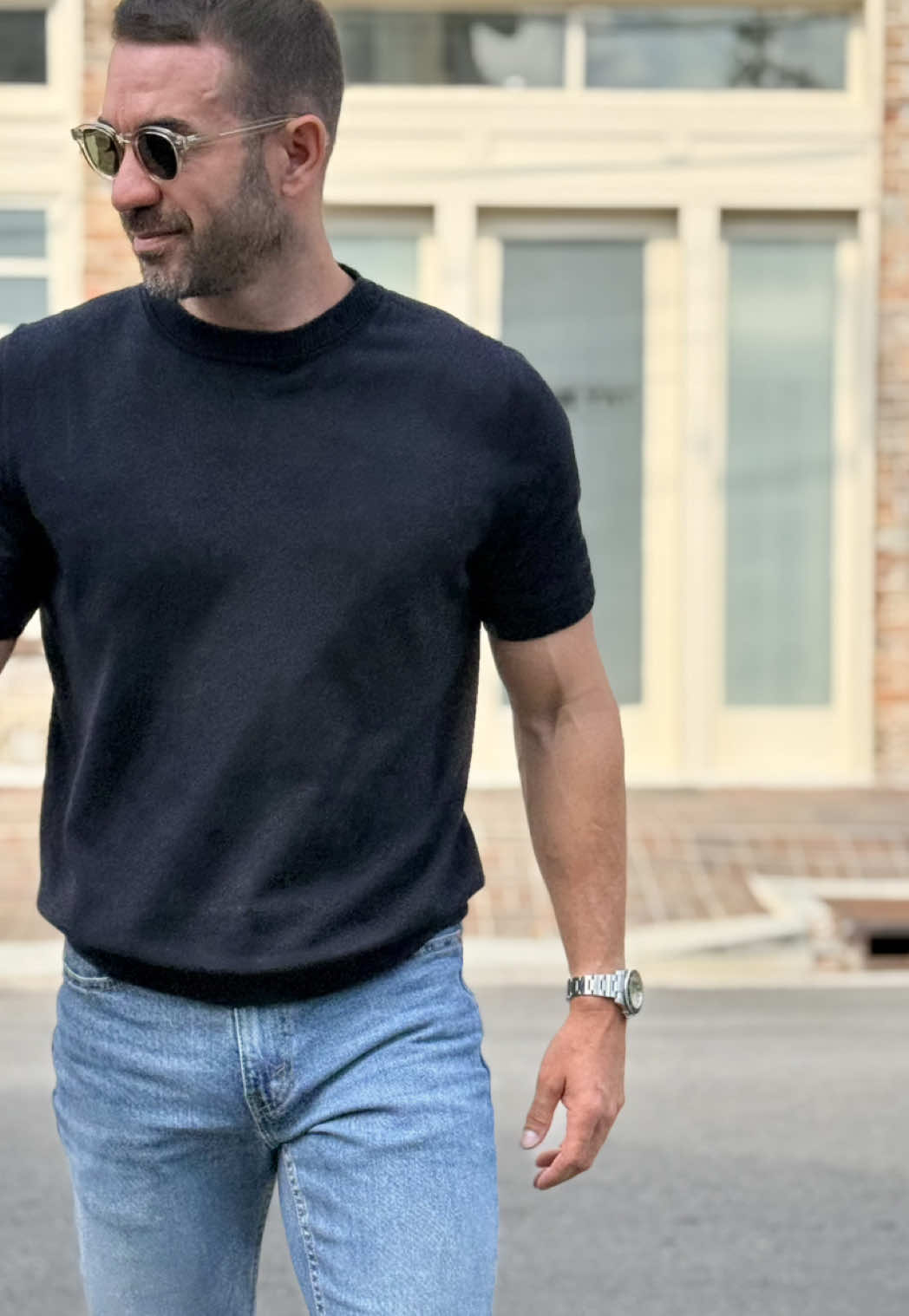 Back to the basics.. jeans, loafers, and crewneck. What’s not to like.  #OOTD #OOTDMen #OutfitOfTheDay #MensOutfit #StyleInspo   