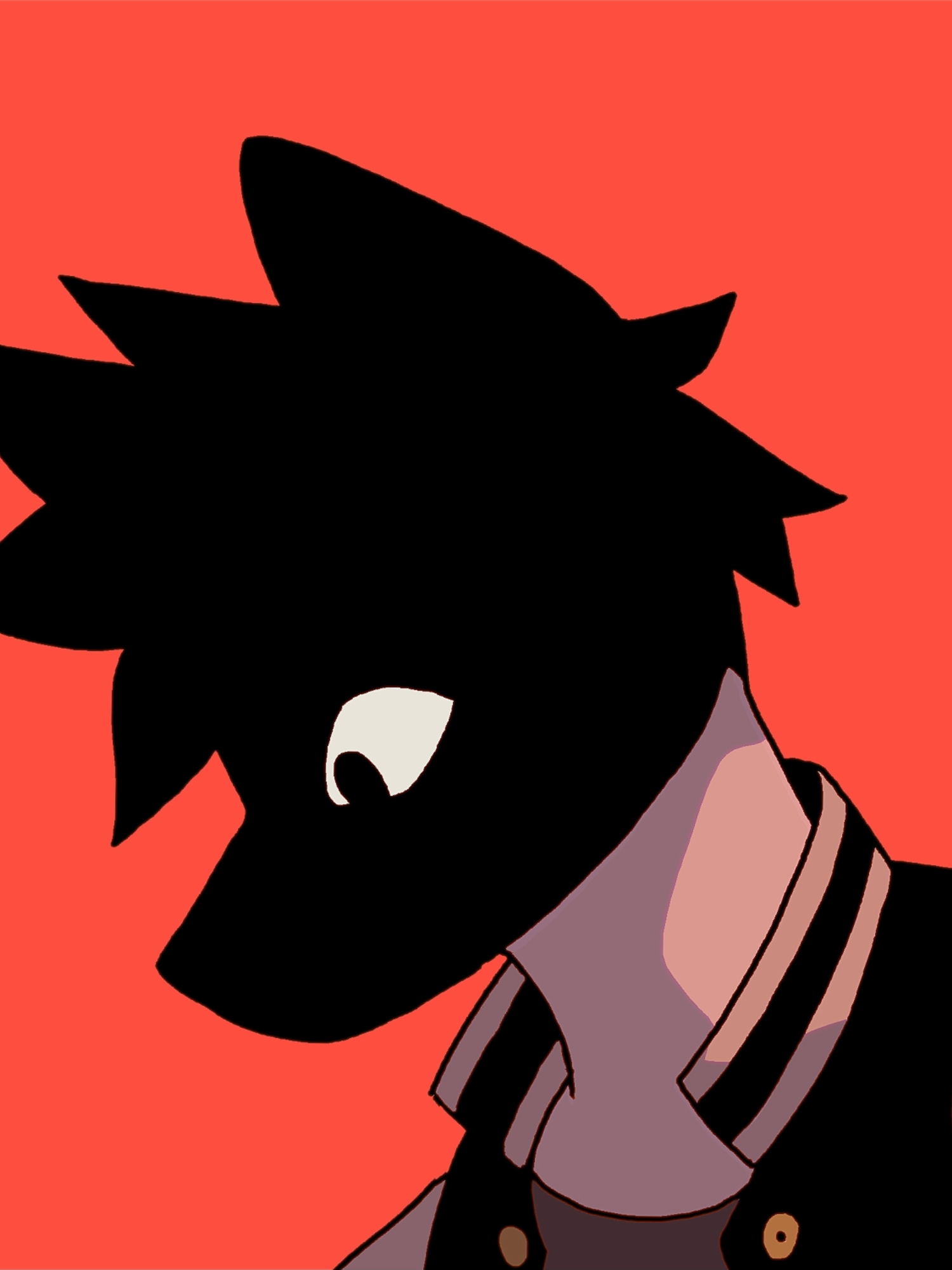 For these two, this trope... 😌 Blake can be a bit of an unsettling guy! He doesn't really react, neither to nice or mean words. It makes some people dislike him, and at college he was bullied because of it. He's really easy to bully too, he just takes it.  After Soo and him reunited though, the bullying stopped pretty fast! idk why! Soo do you know why? He said he doesn't know. (btw it's not being defended that's making Blake happy here... He's a lil freak who likes Soo acting crazy.) Soo belongs to @carnaroe! #originalcharacter #furryart