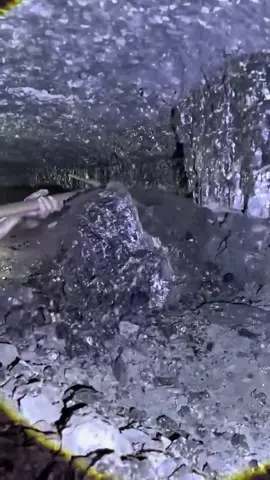 Blackdiamond mining ⛏️⛏️ #mining #blackdiamond #undergroundmining #hiddentreasure #Minecraft #digging #mine #usa🇺🇸 #minetunnel #diggingholes 
