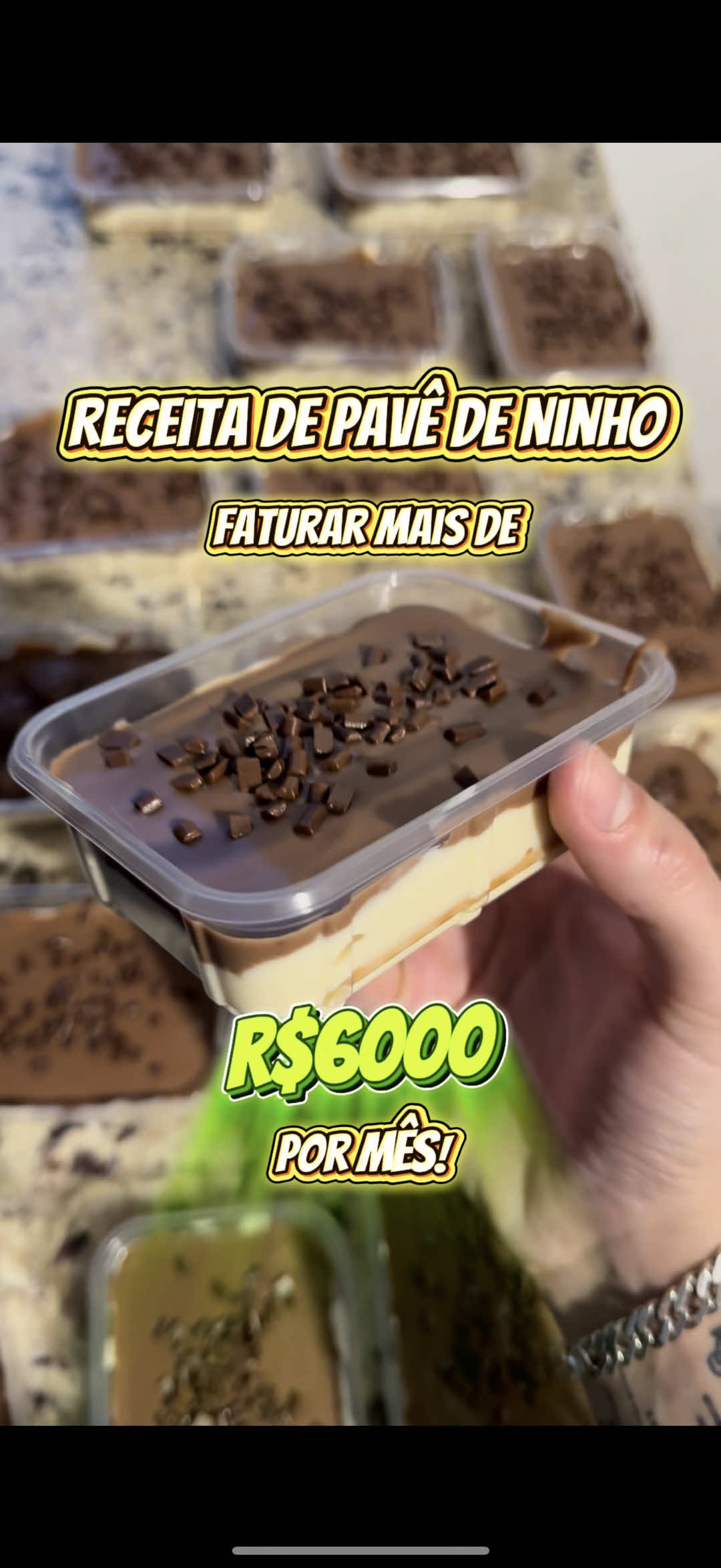 🍫 Essa receita de pavê no pote é SIMPLES, cremosa e vende muito! 💰 Custo médio: R$ 45 | Lucro? depende da sua vontade de empreender 💼 — 📌 Ingredientes – Creme de Ninho • 1 caixa de leite condensado (395g) • 3 colheres (sopa) de amido de milho • 2 caixas de creme de leite • 1 xícara (chá) de leite em pó • 600ml de leite • 250g de biscoito maizena • 50ml de leite (para umedecer os biscoitos) • Confeitos de chocolate para finalizar 📌 Ingredientes – Ganache • 150g de chocolate nobre meio amargo • 1 caixa de creme de leite — ✅ Receita perfeita pra vender em potes ou fazer pra família! 👩‍🍳 Rende bastante, é fácil de fazer e o sabor é incrível. 💡 Quer ver como eu vendo tudo em menos de 2h no semáforo? 👉 Me segue e acompanha a saga que eu te mostro nos próximos vídeos! 🔁 Salva essa receita, marca alguém que ama um docinho e bora testar! #PaveNoPote   #DocesQueVendem     #ReceitaLucroCerto   #DocesNoPote   #VenderDoces   