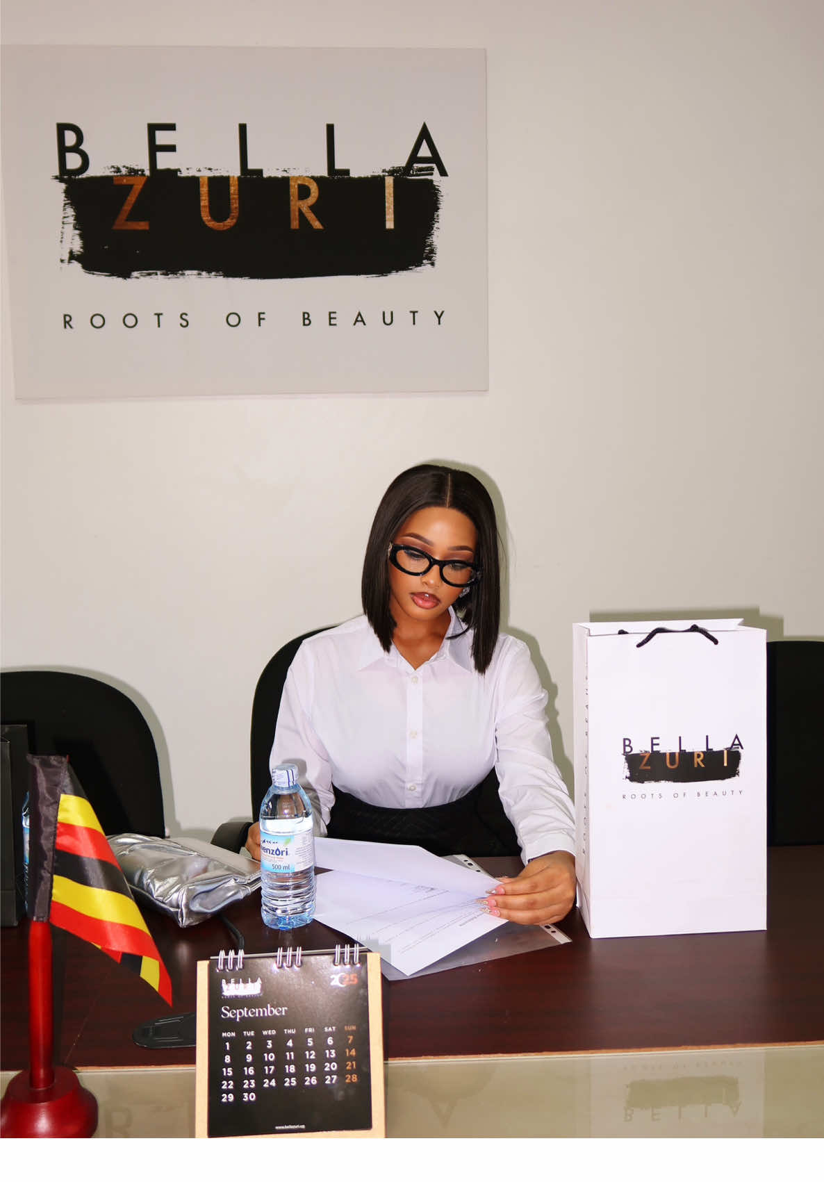 Big moves, bigger blessings ✨ Today I signed my contract with @BellazuriUg as their influencer. Forever grateful to God for opening these doors 🙏💄  . Hair by @LAIKAHAIR  Outfit @Nuruh fashion paradise 👗👙👚 