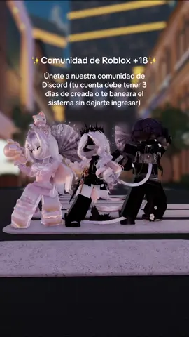 Recuerda que para unirte a nuestra comunidad, es necesario que tu cuenta de Discord tenga dos días de creación o no podrá dejarte ingresar si quieres estar en una comunidad que te trata con el mismo respeto que tú tratas, ingresa a nuestra comunidad. ##roblox##robloxfyp##robloxdance##comunidad##fyp
