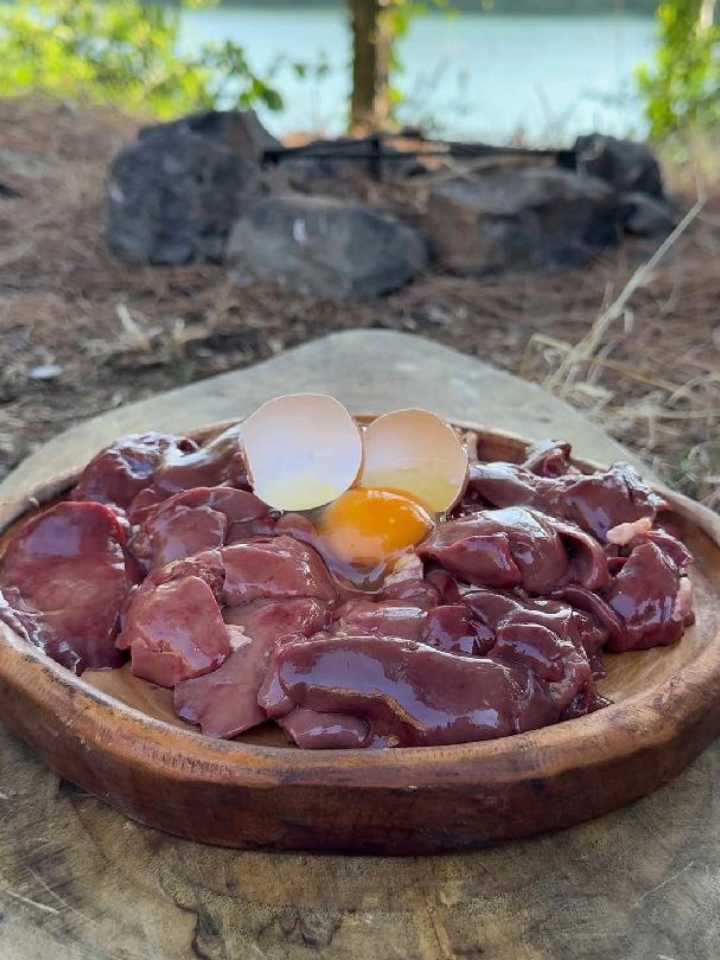 You Won’t Believe This Liver Recipe! 🥩🍽️ #survivalcooking #foodtutorials #outdoorchef #wildfood #asmr #campingrecipes #cooking