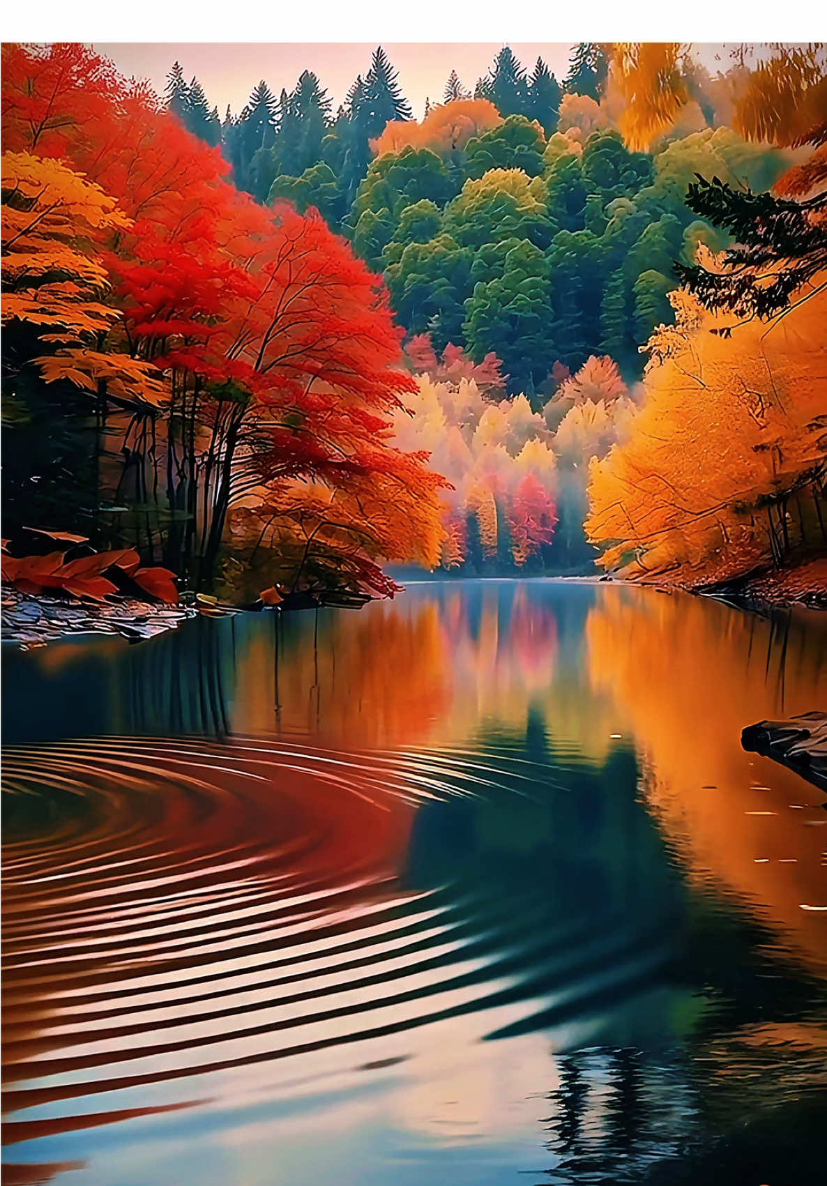 Live 4K Wallpaper HD 2025 Whispers of Autumn 🍁 The River of Falling Leaves 🌊🍂  Dedicated to… • To those who see autumn as a warm blanket, not the end of summer 🧡 • To those who hear rain as street music, not sadness 🎶 • To those who find happiness in the simple rustle of fallen leaves 🍁 #4kwallpaper #livewallpaper #2025trends #autumnleaves #lakelife 