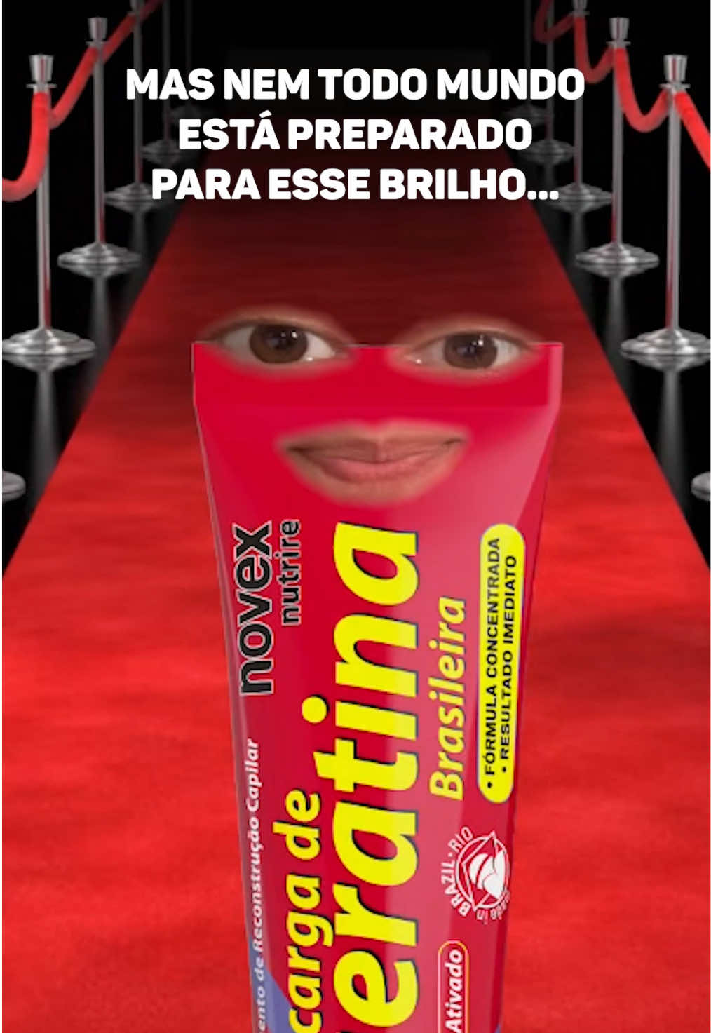 ✨ Nem todo mundo está preparado para esse brilho✨ Tentam copiar, mas original mesmo… só a Recarga de Queratina Novex 👀  #Novex #Embelleze #NovexRecargaDeQueratina 