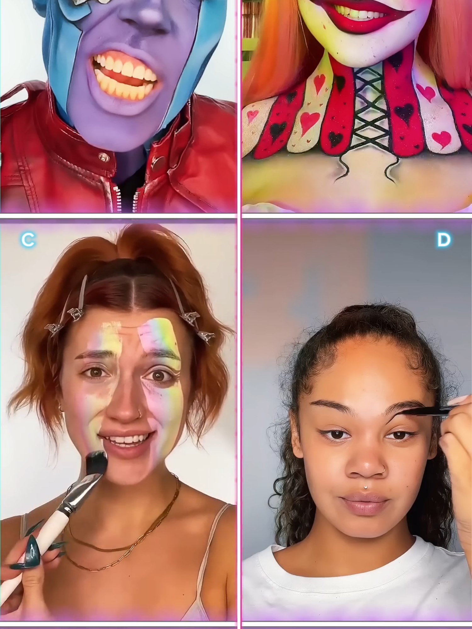 TikTok makeup trend - Circus 🤡 FINAL ✨️  📌 Pinned your comment  #makeup #transition - MsBeautyBliss (1080p, h264)