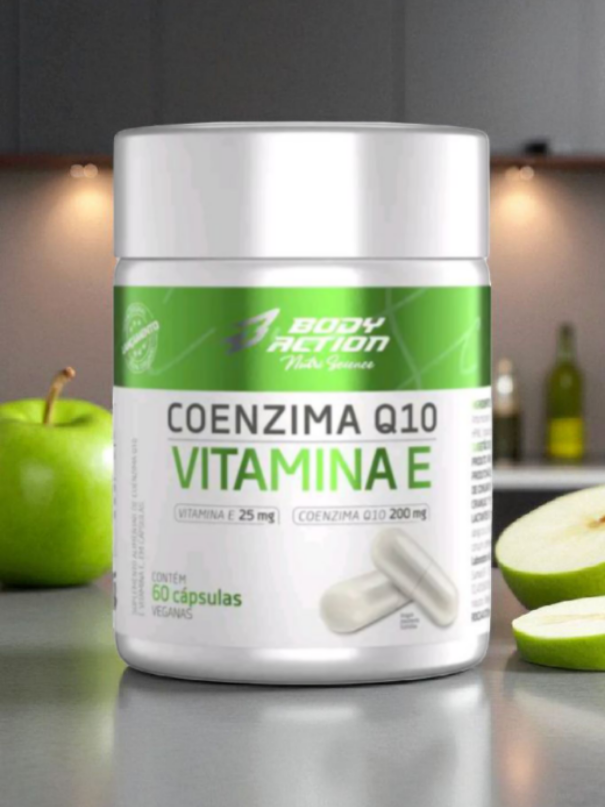 Coenzima Q10 com Vitamina E - Bodyaction -60 Cápsulas Veganas #plusdizer #tiktokshop @Plus Dizer - Estilo Que Cabe @Plus Dizer - Estilo Que Cabe 