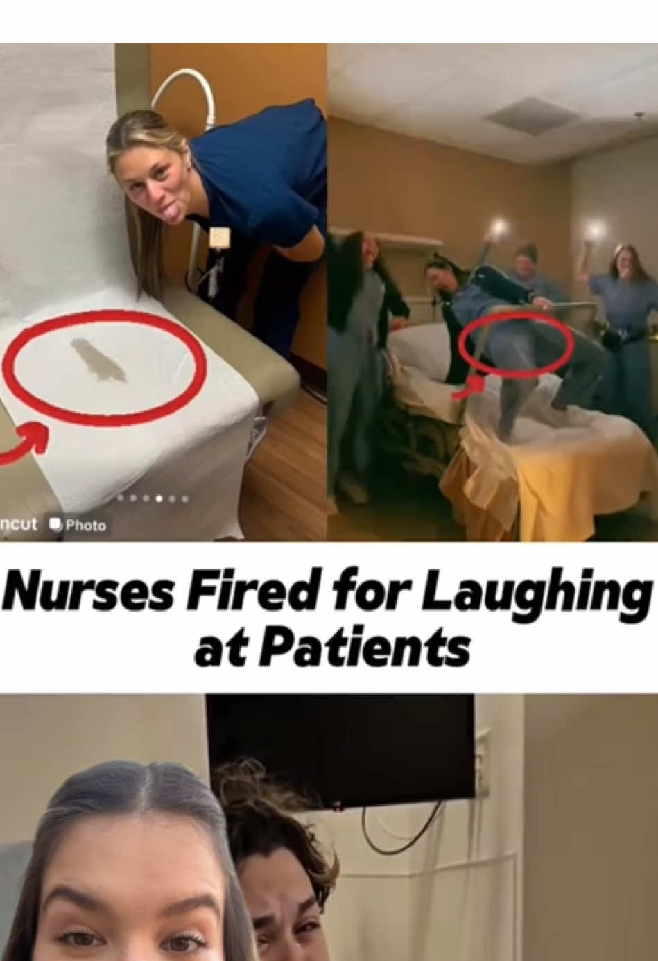 Nurse fired for laughing at patients #news #foryou #breakingnews #nursesoftiktok #nurse 