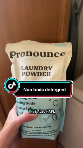 We are slowly but surely going to become a less toxic household 💕 #laundry #laundrydetergent #nontoxic #cleaning #tiktokshop 