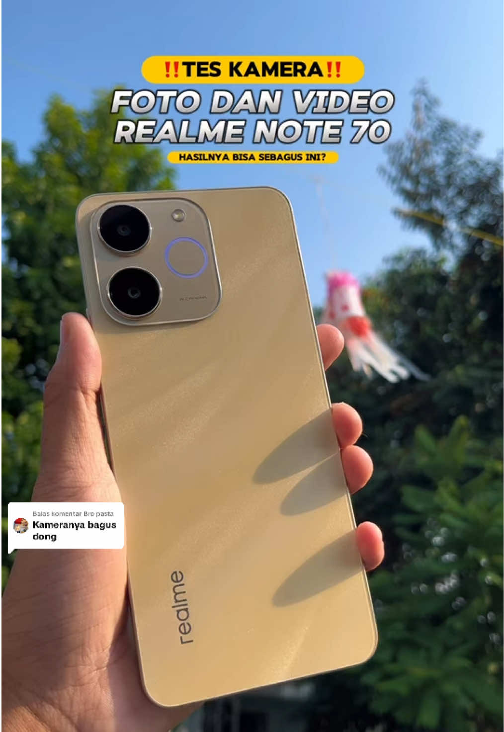 Membalas @Bro pasta  Aslii ini cakep banget cuy #realmenote70 #realmeindonesia #kamerarealmenote70 #guncang99 