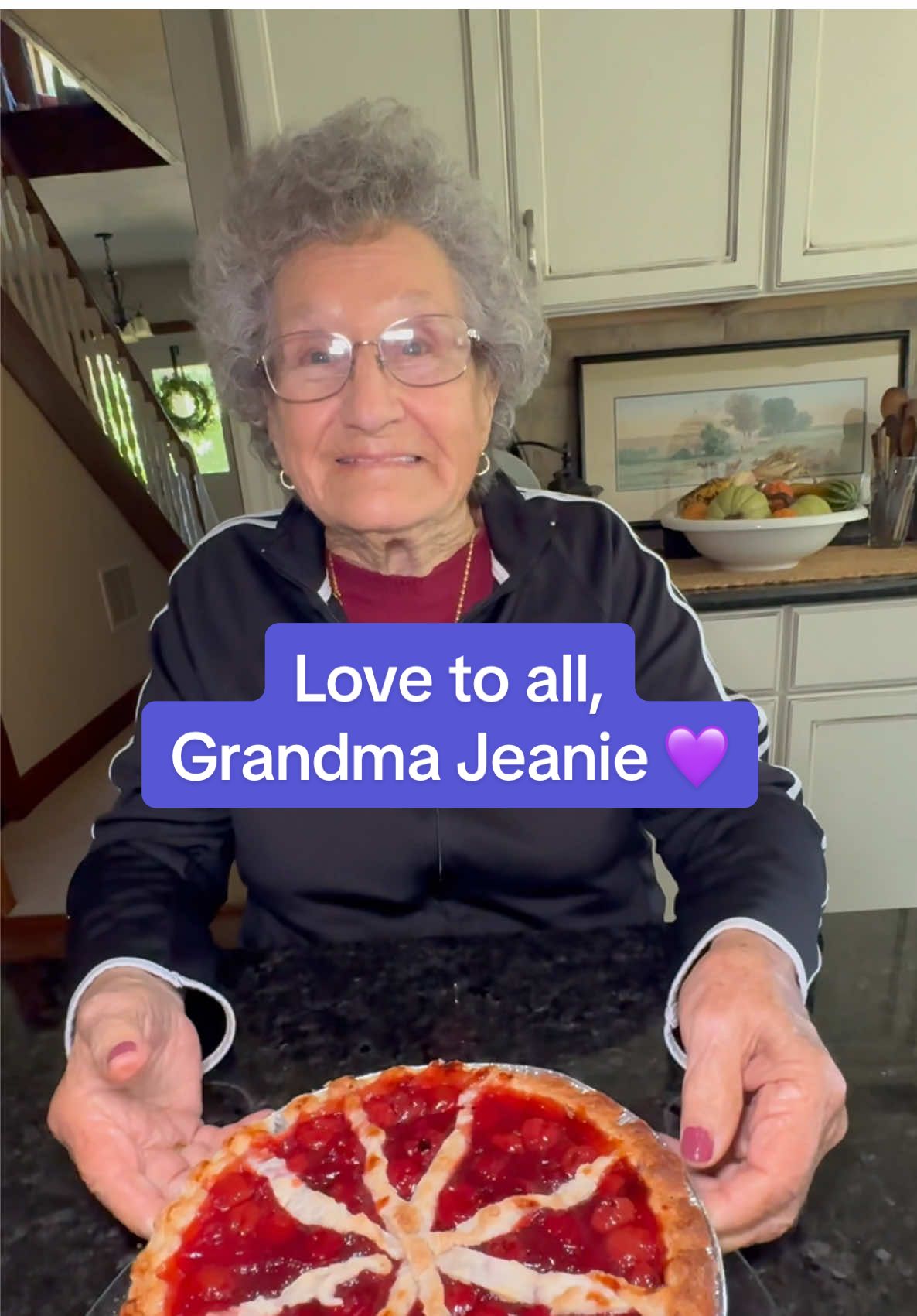Do you enjoy baking? Hope you have a Blessed day, love Grandma Jeanie 💜#movinandgroovin #shakinandbakin #95yearsyoung #grandmajeanie #keepmovinggrandma 