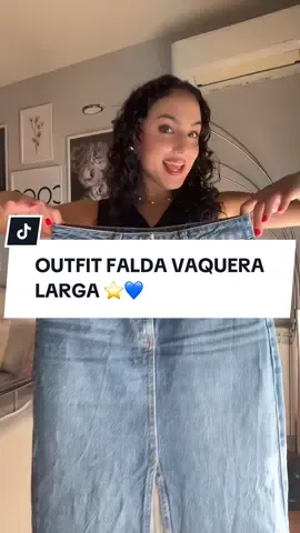 Ya es tiempo de falda vaquera larga ⭐️💙 🔎Os dejo las refes de mi OOTD ✨ Chaleco sastre negro 20098608 ✨ Falda denim Stradivarius (similar) 1315/533/721 ✨ Gafas marrón Stradivarius 3866/703/400 ¿Qué os parece el look amigas? Os leo 👀👀 #outfitinspo #faldavaqueralarga #faldadenimlarga 