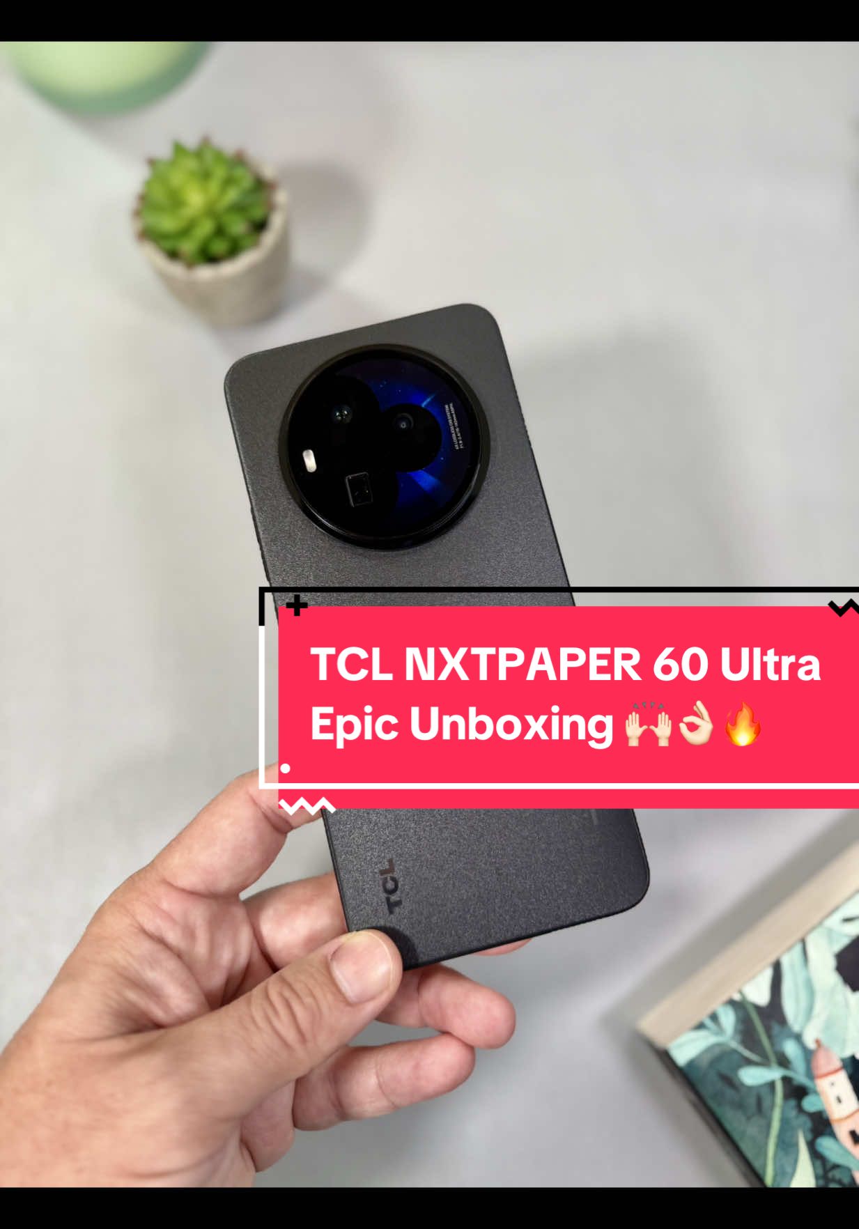 Thank you TCL for a great unboxing experience. Meet the new NXTPAPER 60 Ultra, which is clearly the coolest approach to a premium device that we've seen in years. What do you think? #fyp #tcl #nxtpaper60ultra #notepadsmartphone #notepad           