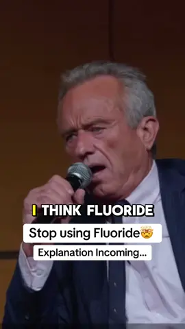 RFK exposes Flouride 🤯. Switch to a toothpaste that’s flouride free AND better for your teeth. #rfk #flouridefreetoothpaste 