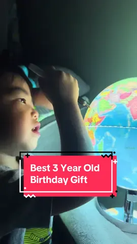 Best 3rd birthday gift - light up AND dry erase globe!!! #toddlersoftiktok 