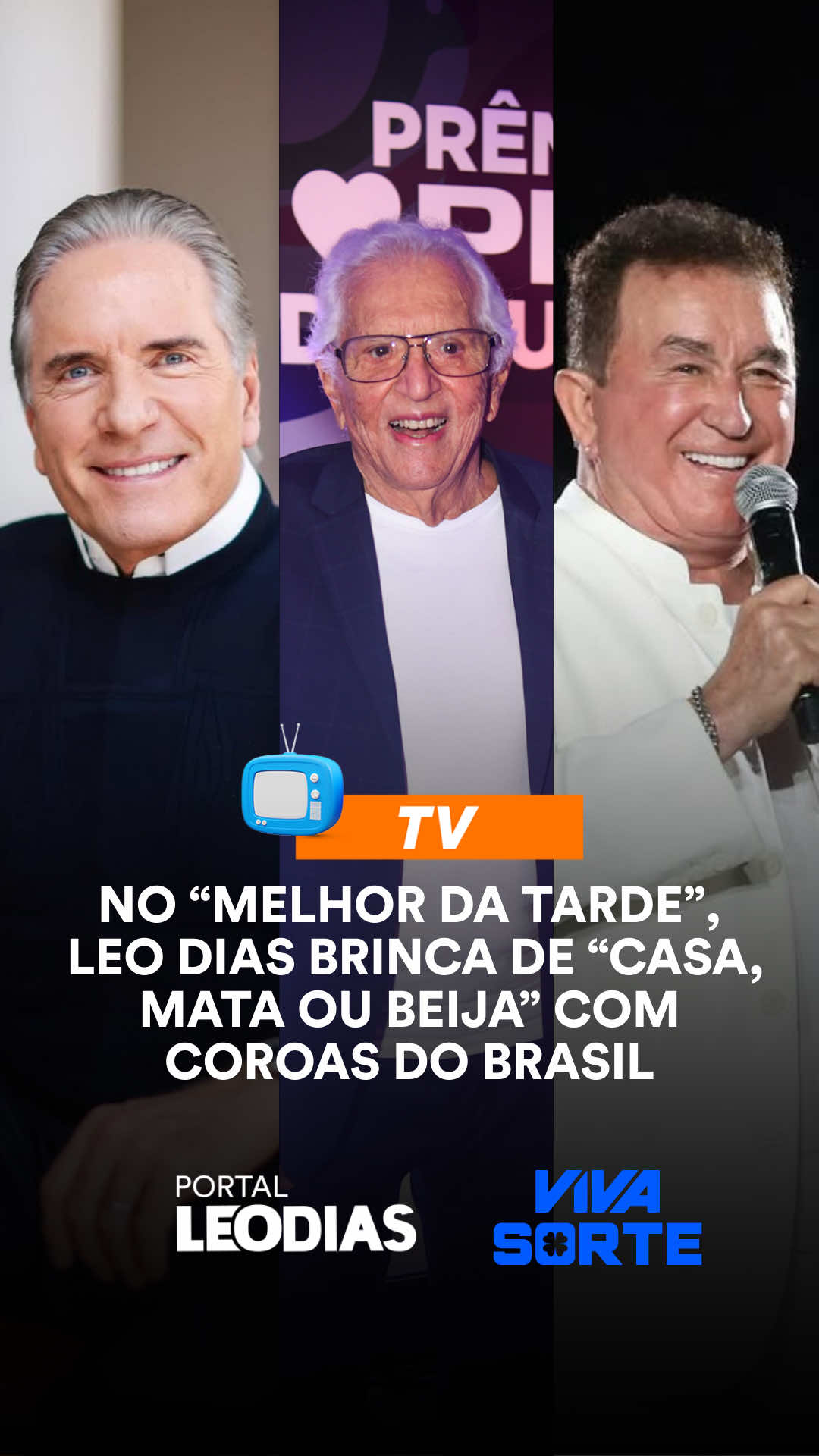 Ao vivo no “Melhor da Tarde” desta sexta (5/9), Leo Dias participou do jogo “casa, mata ou beija