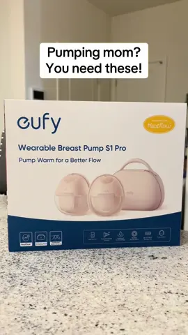 Did I mention that they’re awesome? #eufys1probreastpump #eufypump #eufyheatedbreastpump #eufyheatflow #sharemyrhythm 