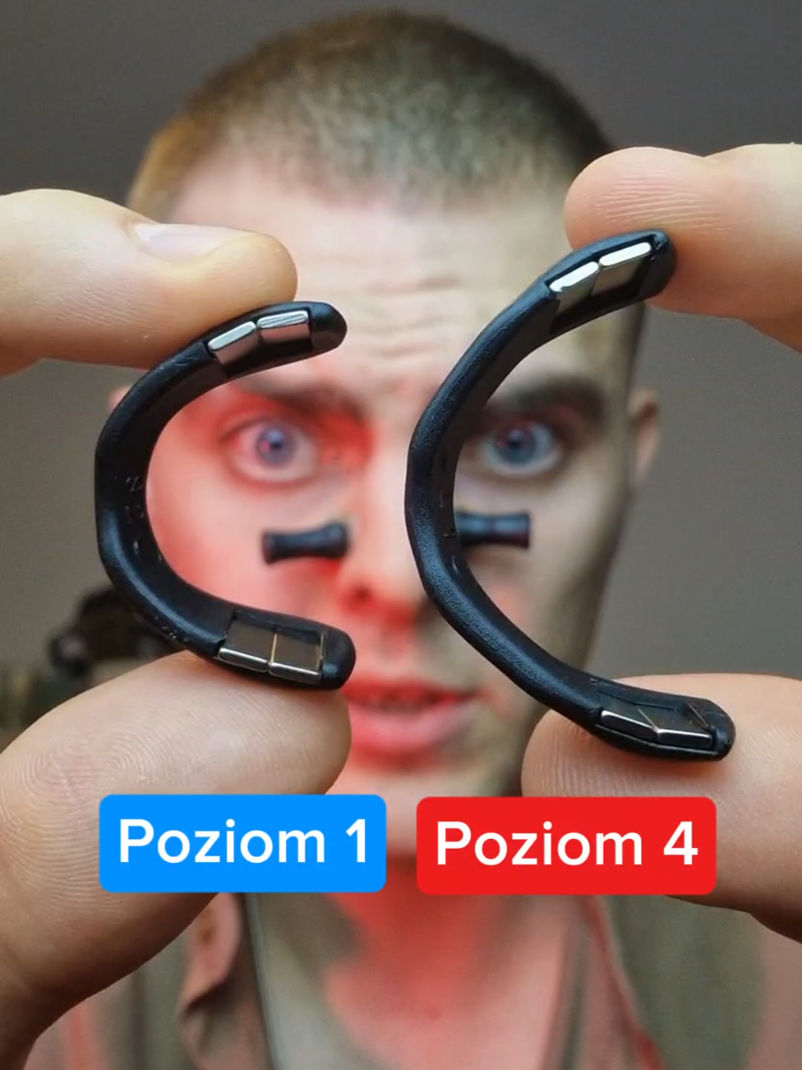 Poziom 4 to jak oddychanie w 4k 👃🤯 Magnetyczne klipsy na nos ułatwiające oddychanie #lepszyoddech #nos 
