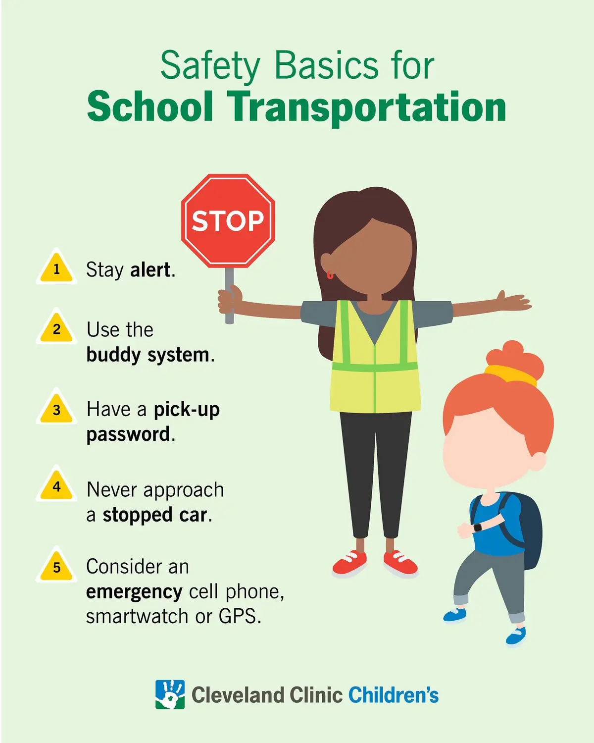 No matter how your child gets to and from school, you want to make sure they’re experts on these safety basics.🏫