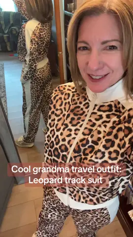 #OOTD #tracksuit #leopardprint #fashion #over60 