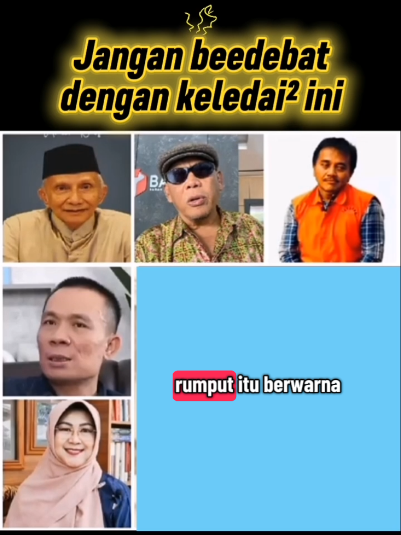 Jangan berdebat dengan keledai roy Tifa Rismon cs