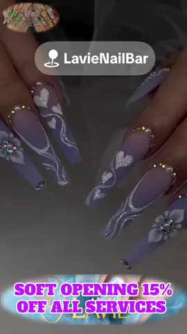 SOFT OPENING At Lavie Nail Bar, our soft opening is a special opportunity to welcome our community, introduce our brand, and fine-tune our services before the official grand opening. We want to create a warm, relaxing environment where you feel pampered and valued from the very beginning.This soft launch allows us to:Share our beautiful new space with youReceive helpful feedback to ensure the highest quality serviceShow appreciation to our first guests with exclusive opening promotions ✨ Soft Opening Specials  ✨15% off all services  ✨ 10% off gift card purchases We invite you to be among the first to experience Lavie Nail Bar and help shape the experience we’ll provide moving forward. Your presence and input mean the world to us! Address: 2104 Clear Creek Rd Unit 2F Killeen TX 76549 Hours: Monday-Saturday 9AM-8PM Sunday 10AM-6PM ☎️: 254-661-9999 📱:254-790-2128 Facebook: Lavie Nail Bar Of Killeen  Instagram: LavieNailBarKilleen TikTok: LavieNailBarOfKilleen Pinterest: LavieNailBar  Threads: LavieNailBarOfKilleen  Yelp: LavieNailBar  YouTube:LavieNailBar  X: Lavie Nail Bar Of Killeen  Snapchat: LavieNailBar  #LavieNailBar  #xuhuongtiktok #KilleenNailSalon #xuhuong #fyp                      